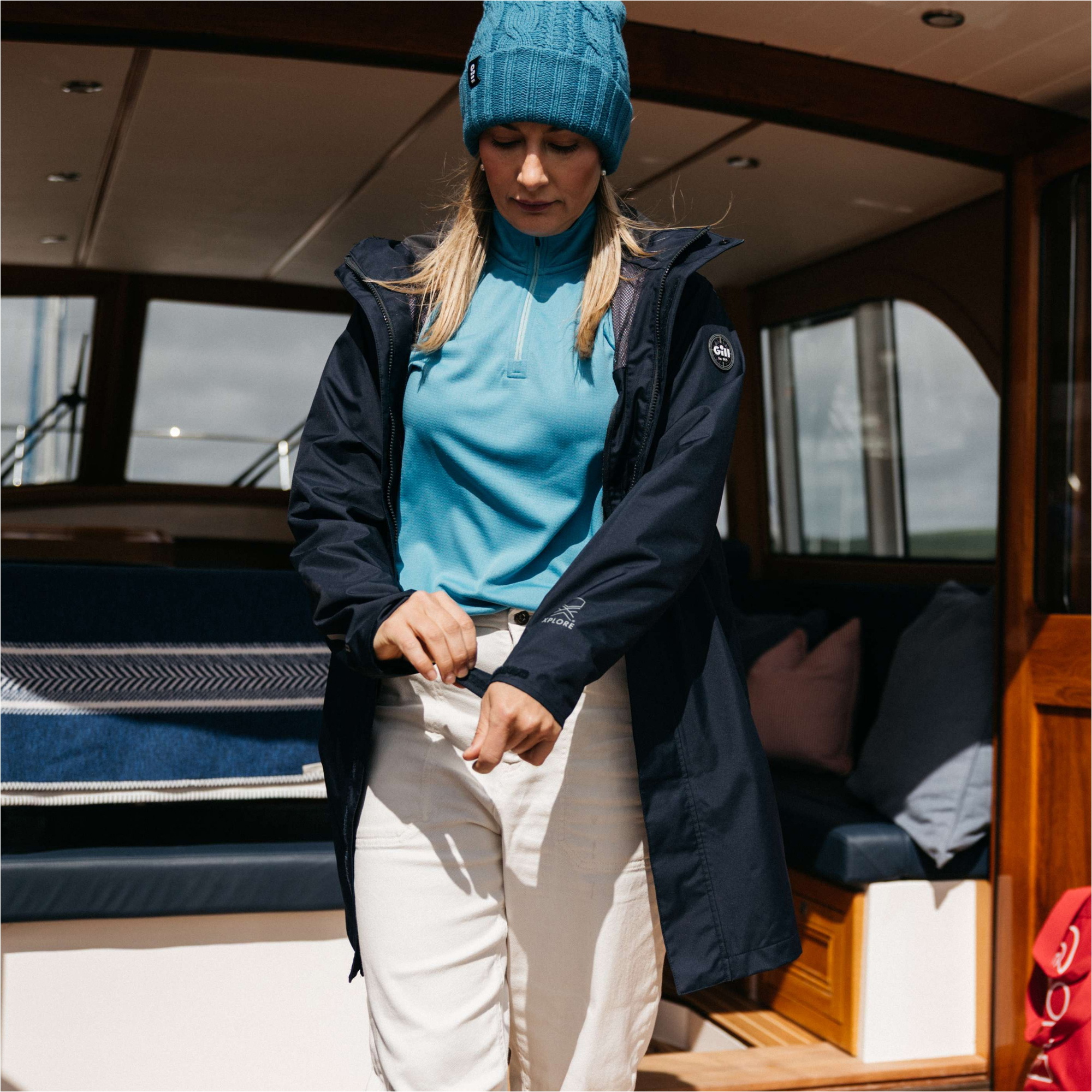 2026 Gill Womens Drift Zip Fleece 1501W - Seascape